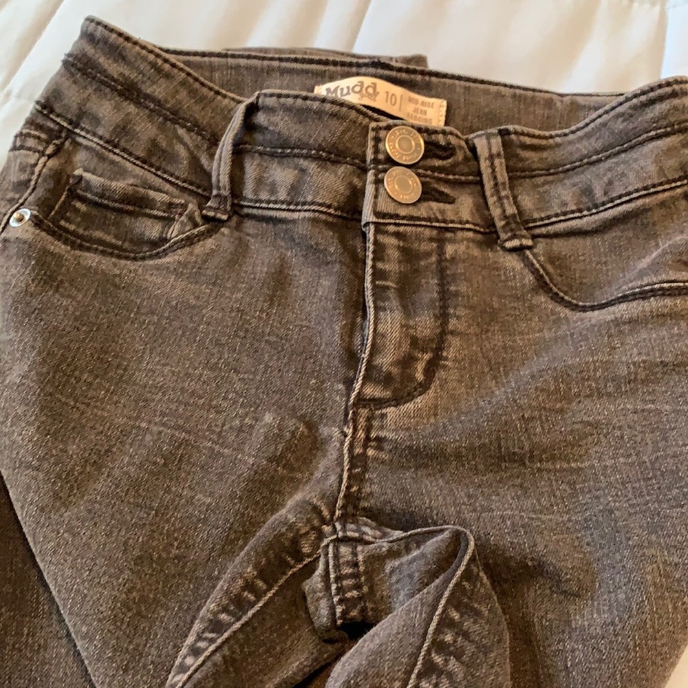 Mudd girls skinny jeans size 10. Black